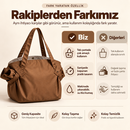 Velya™ Dönüşen Çok Amaçlı Çanta